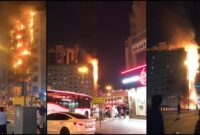 پهبادها حریف آتش سوزی یک برج مسکونی در دبی شدند پهبادها حریف آتش سوزی یک برج مسکونی در دبی شدند