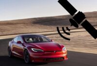اینترنت ماهواره‌ای به خودروهای تسلا می‌آید